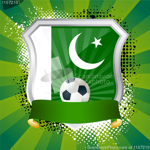 Image of Shield with flag of Pakistan