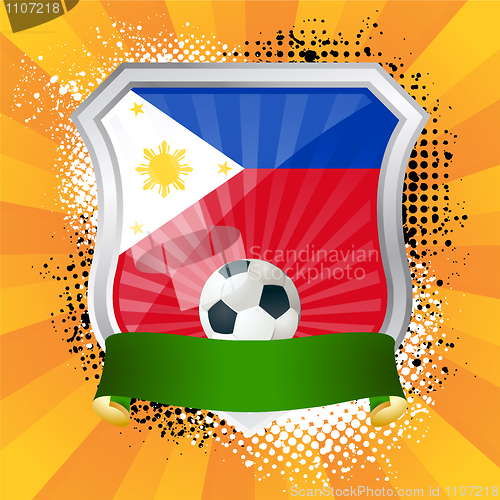 Image of Shield with flag of Philippines