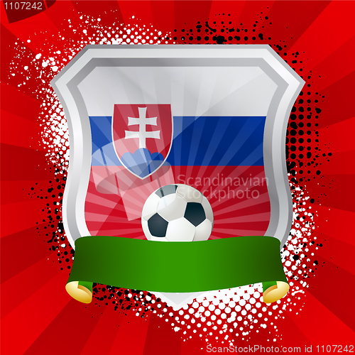Image of Shield with flag of Slovakia