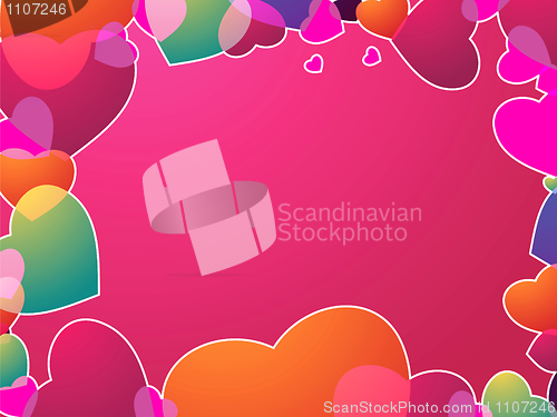 Image of Heart Valentines Day background