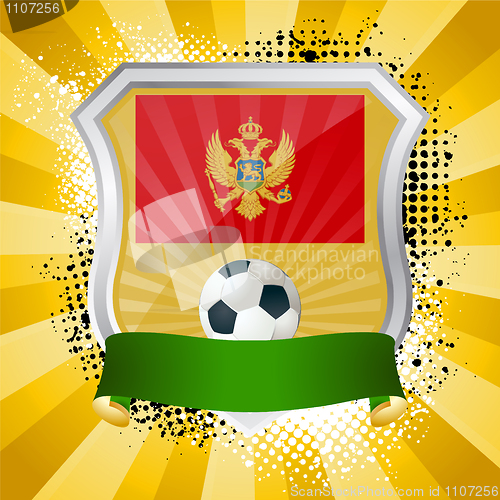 Image of Shield with flag of Montenegro