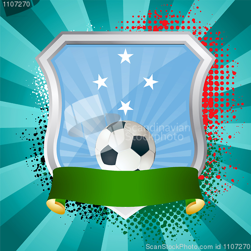 Image of Shield with flag of Micronesia