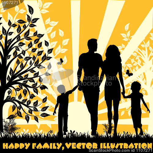 Image of family silhouette