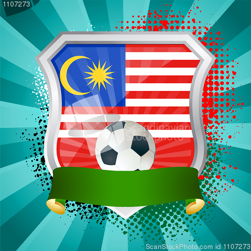 Image of Shield with flag of Malaysia