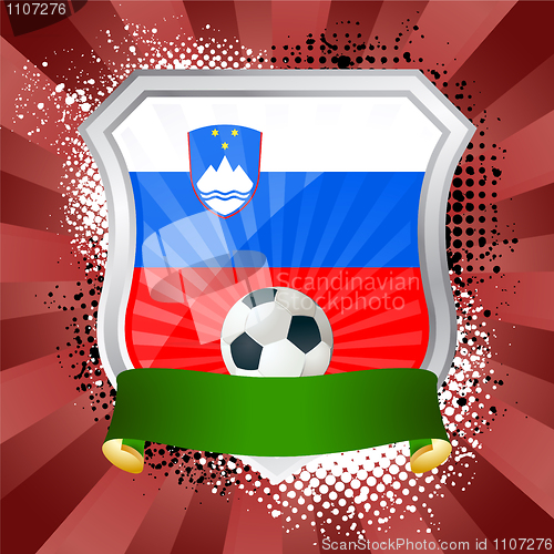 Image of Shield with flag of  Slovenia