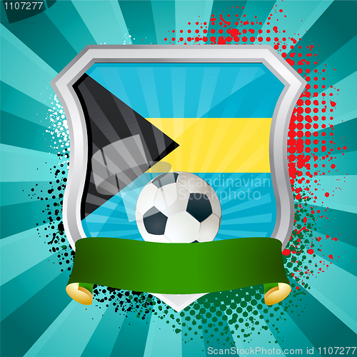 Image of Shield with flag of  Bahamas