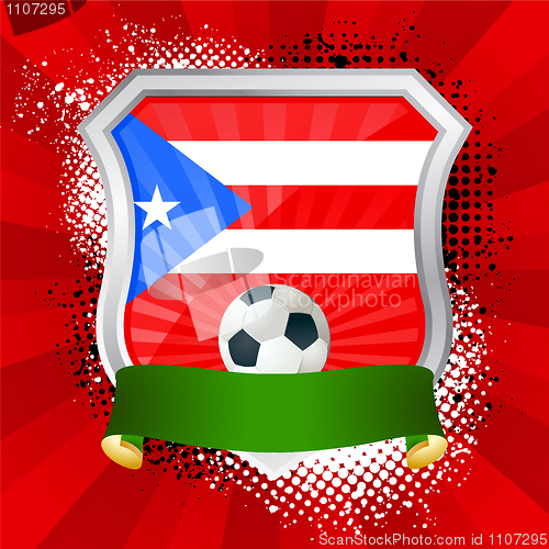 Image of Shield with flag of Puerto Rico