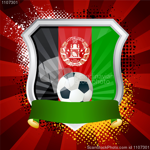Image of Shield with flag of  Afghanistan