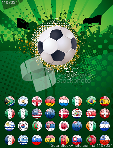 Image of Football poster with copyspace