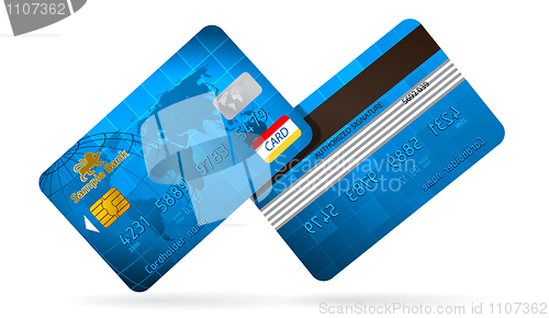 Image of Blue Classic Vector credit cards