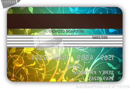 Image of Vector credit cards, back view