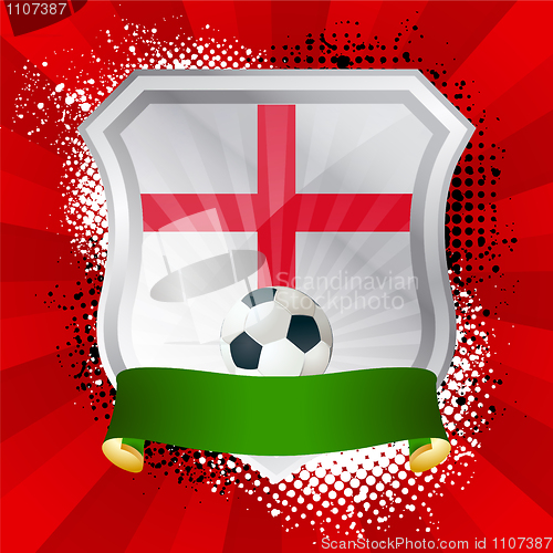 Image of Shield with flag of England