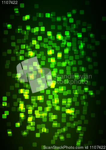 Image of Abstract transparent green square