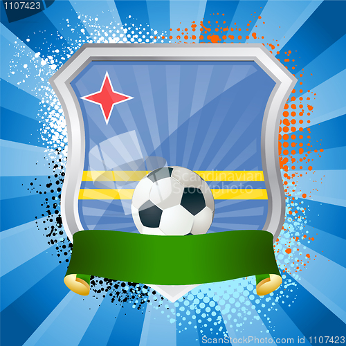 Image of Shield with flag of  Aruba