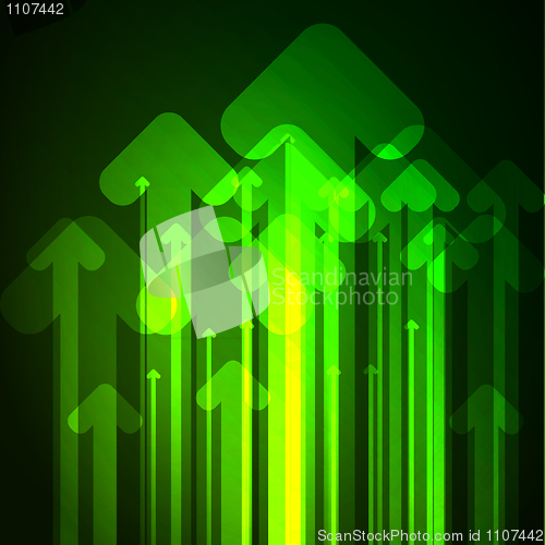 Image of Abstract arrows background. Vector.