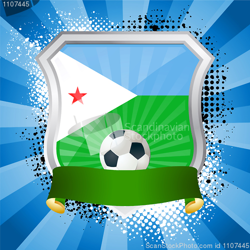 Image of Shield with flag of Djibouti