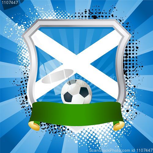 Image of Shield with flag of Scotland