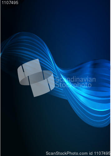 Image of Dark Blue abstract glowing background