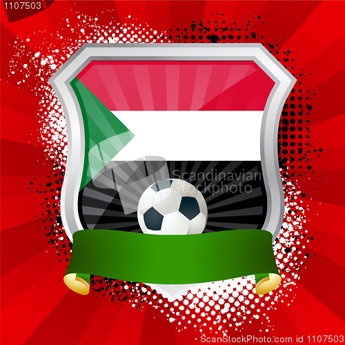 Image of Shield with flag of Sudan