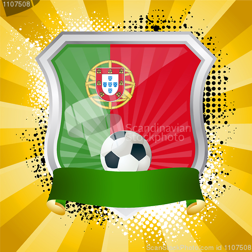 Image of Shield with flag of Portugal