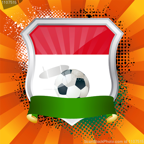 Image of Shield with flag of  Indonesia