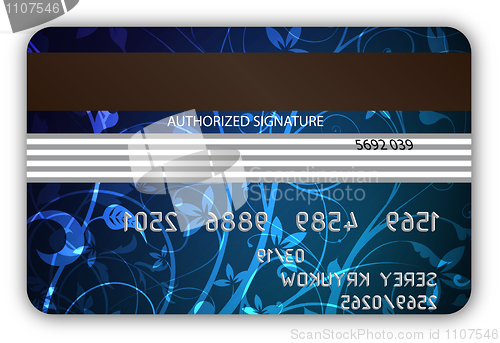 Image of Vector credit cards, back view