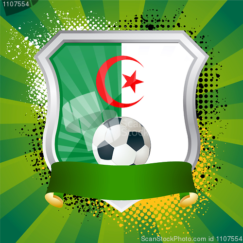 Image of Shield with flag of  Algeria