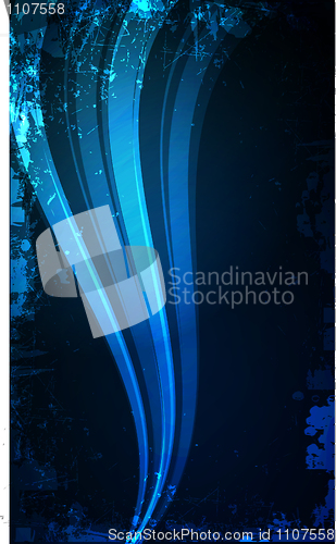 Image of Dark Blue abstract glowing background