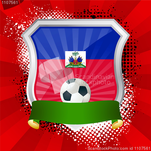 Image of Shield with flag of  Haiti