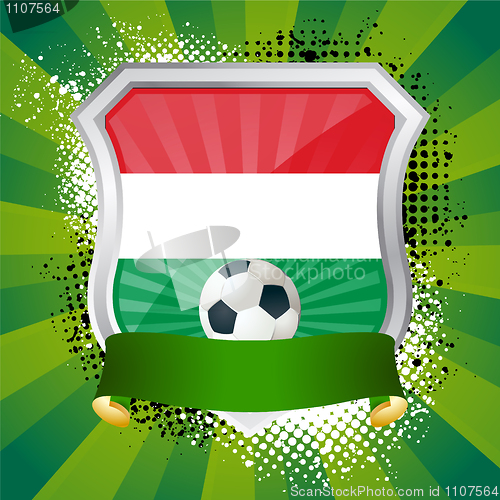 Image of Shield with flag of  Hungary