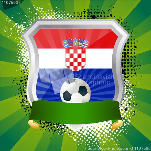 Image of Shield with flag of Croatia