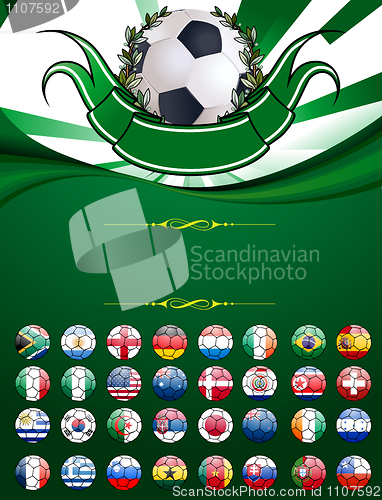 Image of Football poster with copyspace