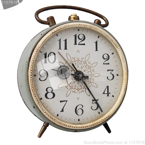 Image of old-fashioned  alarm clock 