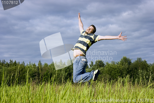 Image of Jumps on a grass