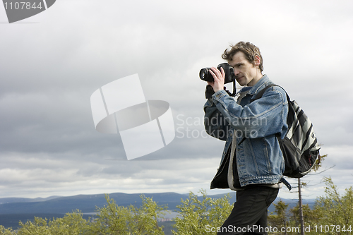 Image of The photographer on the nature