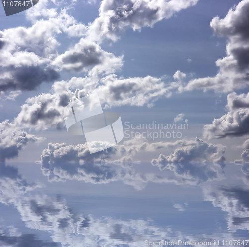 Image of Sky reflexion in water