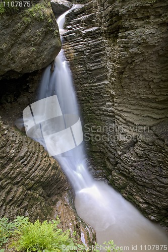 Image of waterfalls on a mountain river