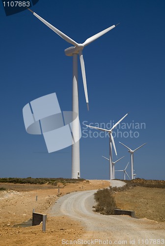 Image of wind turbines 