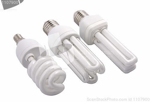 Image of  modern energy saving light bulbs