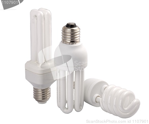 Image of  modern energy saving light bulbs