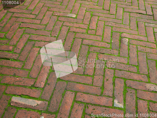 Image of Brick sidewalk pavement