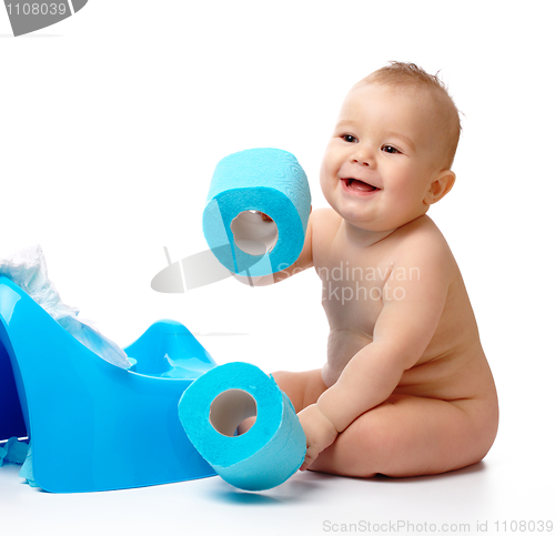 Image of Child on potty