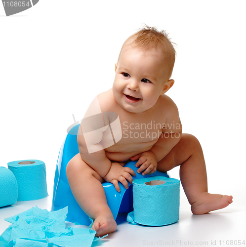 Image of Child on potty