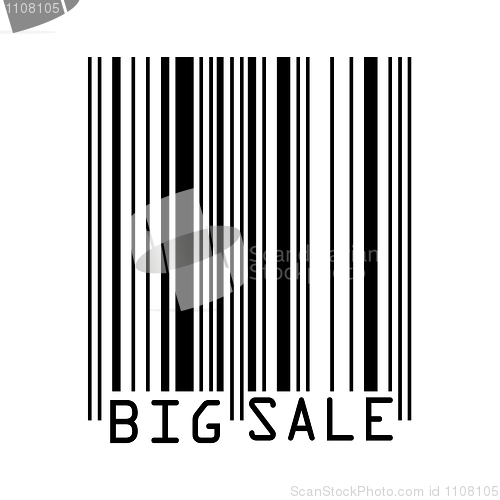 Image of Big Sale bar codes all data is fictional. EPS 8