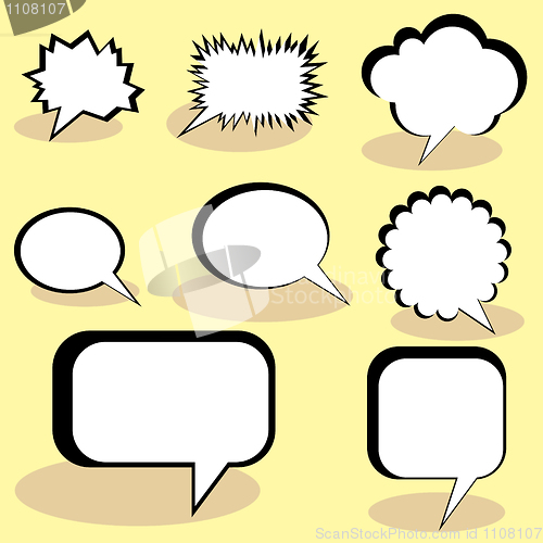 Image of Speech And Thought Bubbles.