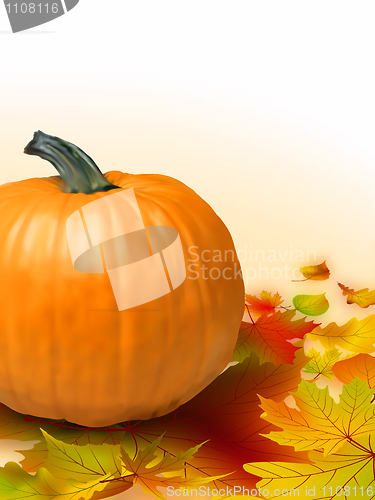 Image of Fall vegetables as a background including pumpkins
