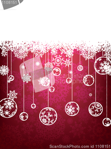 Image of Christmas background with copyspace.  EPS 8