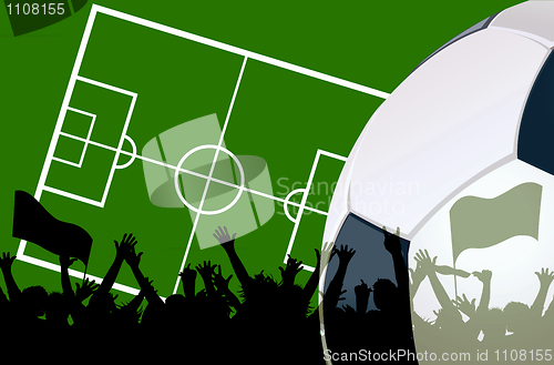 Image of illustration of a soccer field