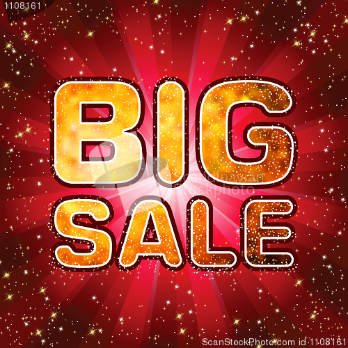 Image of Big sale message. EPS 8
