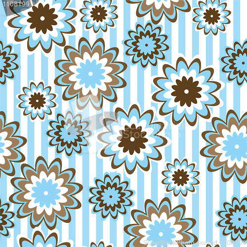 Image of Seamless flower background